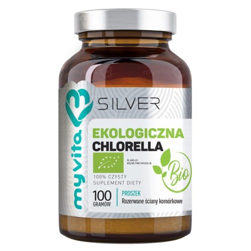 Silver Ekologiczna Chlorella BIO proszek 100 g - MyVita