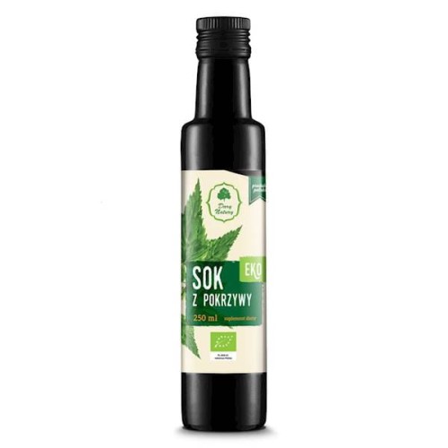 Sok z pokrzywy EKO 250 ml - suplement diety - Dary Natury