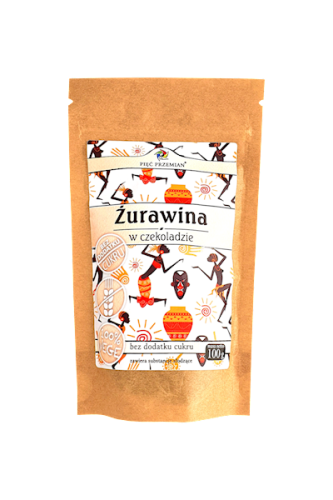 Żurawina w czekoladzie bez cukru 100 g - Pięć Przemian