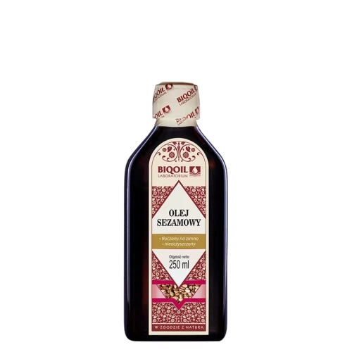 Olej sezamowy tłoczony na zimno 250 ml - Biooil