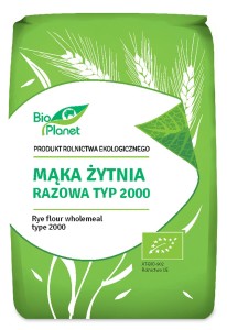Mąka żytnia razowa typ 2000 BIO 1 kg - Bio Planet