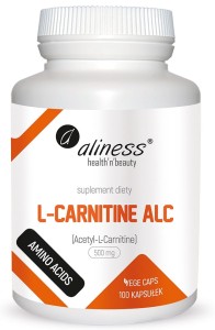 L-Carnitine ALC 500 mg 100 kapsułek vege - Aliness