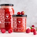 Miód z maliną 430 g - Pasieki Rodziny Sadowskich