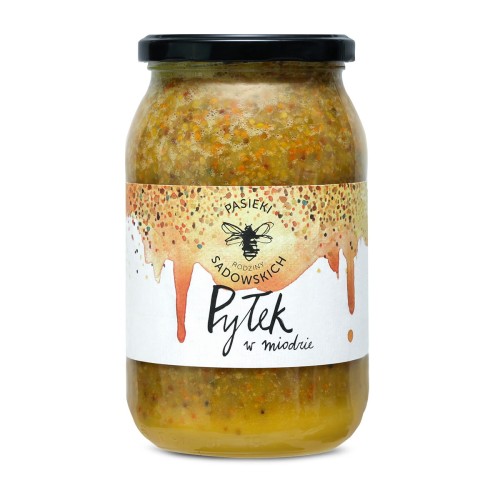 Pyłek pszczeli w miodzie 1100 g - Pasieki Rodziny Sadowskich