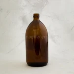 Butelka z brązowego szkła gwint 28 mm 1000 ml - Nanga