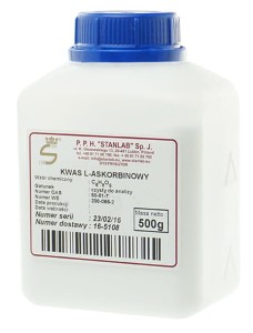 Kwas L-askorbinowy czysty do analizy CZDA 500 g - Stanlab